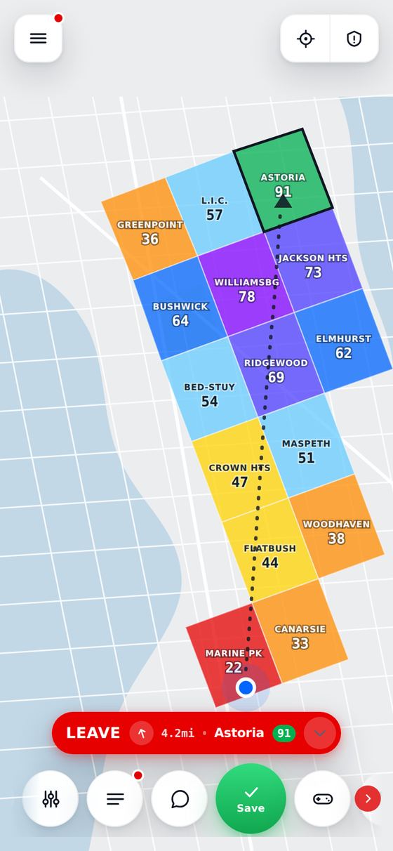 The map